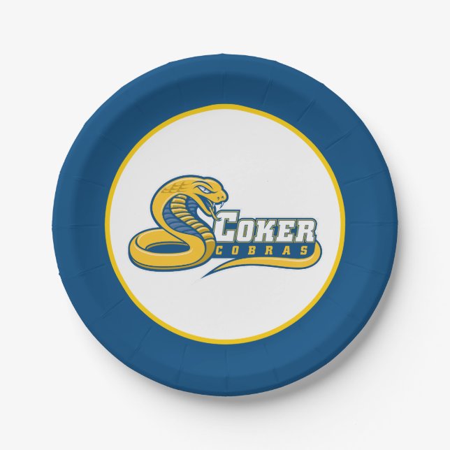 Coker University Cobras-Logo Pappteller (Vorderseite)