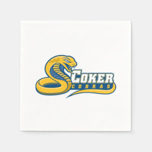 Coker University Cobras-Logo Serviette