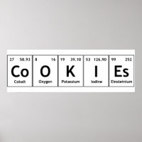 COKIEs Chemistry Periodic Table Words Element Sym