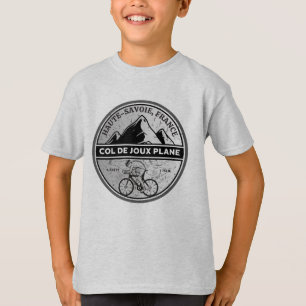 Col de Joux Flugzeug Französisch Alpes Fahrradtour T-Shirt