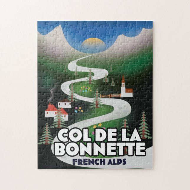 Col de la Bonette, france Puzzle (Vertikal)