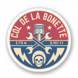 Col de la Bonette - Franz. Aufkleber