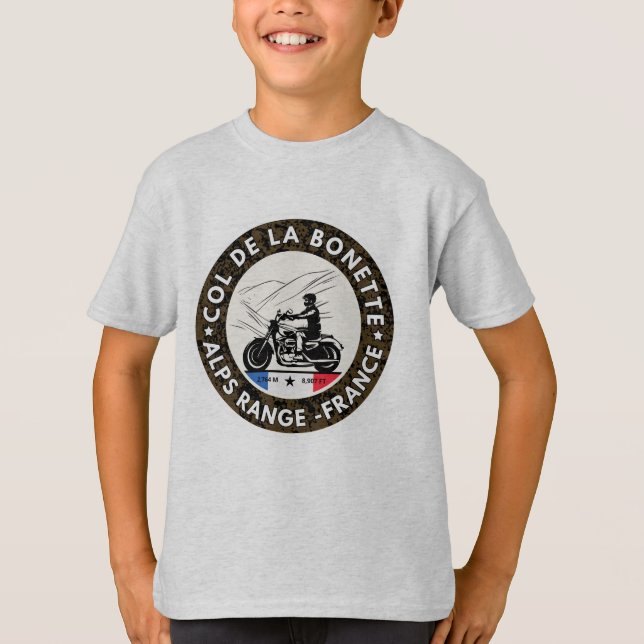 Col de la Bonette - Franz. T-Shirt (Vorderseite)