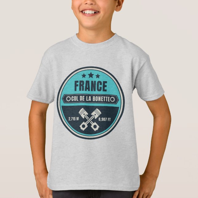 Col de la Bonette - Franz. T-Shirt (Vorderseite)