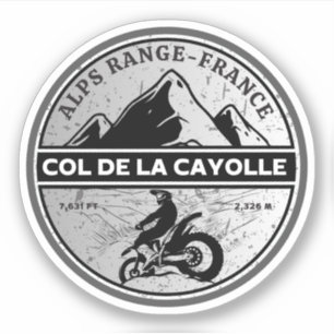 Col de la Cayolle - Franz. Aufkleber
