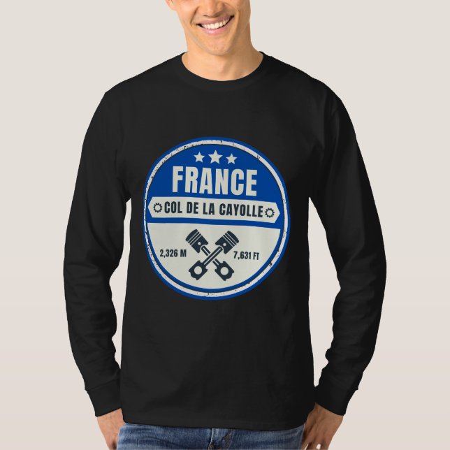 Col de la Cayolle - Franz. T-Shirt (Vorderseite)