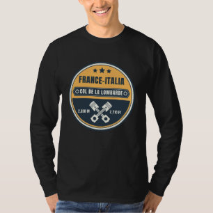 Col de la Lombarde französische Motorradgeschenke  T-Shirt