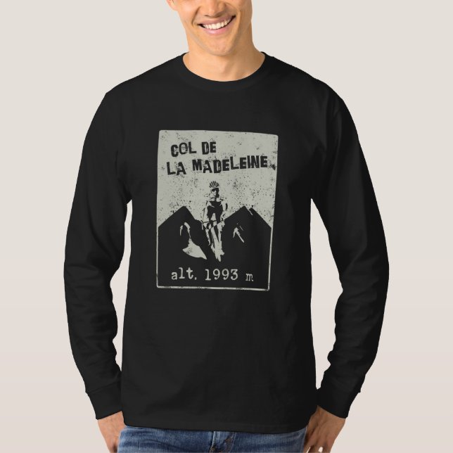 Col De la Madeleine Cycling Bike Souvenir 1 T-Shirt (Vorderseite)