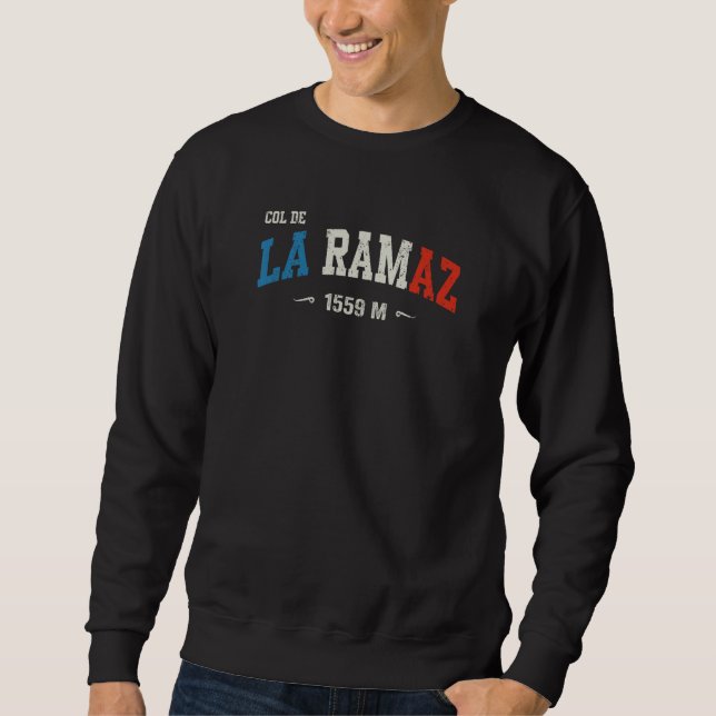 Col De La Ramaz Cycling Bike Souvenir Sweatshirt (Vorderseite)