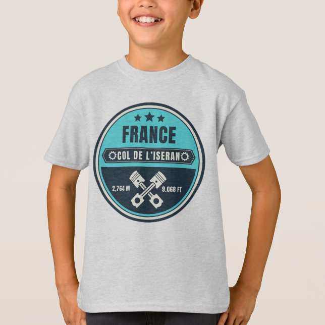 Col de l'Iseran - Franzose T-Shirt (Vorderseite)