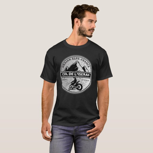 Col de l'Iseran - Franzose T-Shirt (Vorne ganz)
