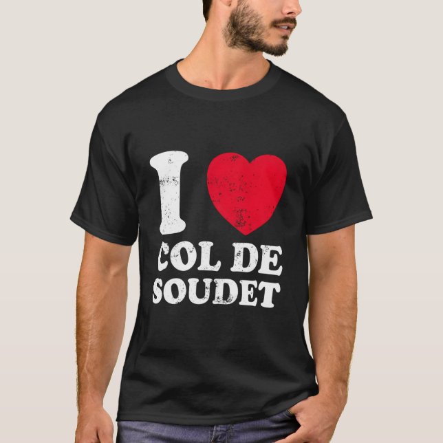 Col De Soudet Fahrrad T-Shirt (Vorderseite)