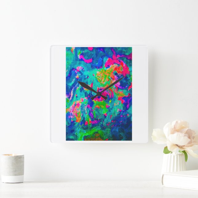 COL-Uhr Quadratische Wanduhr (Zuhause)