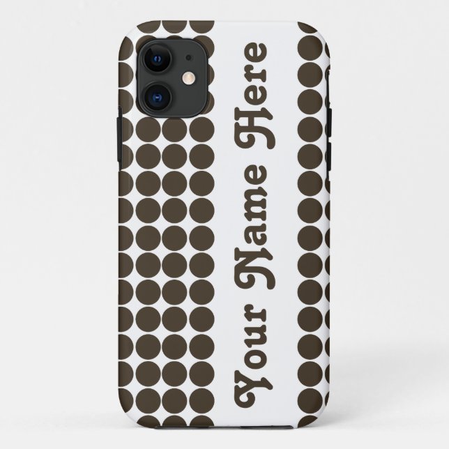 Cola Safari Dot mit Namen Case-Mate iPhone Hülle (Rückseite)