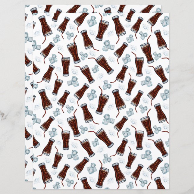 Cola Scrapbook Paper (Vorne/Hinten)