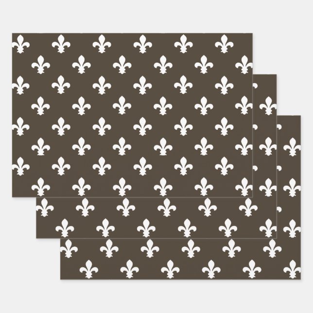 Cola Southern Hütte Fleur de Lys Geschenkpapier Set (Set)