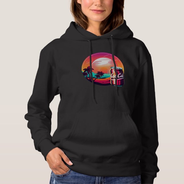 Cola Synthwave 80er Retrowave-Ästhetik Hoodie (Vorderseite)