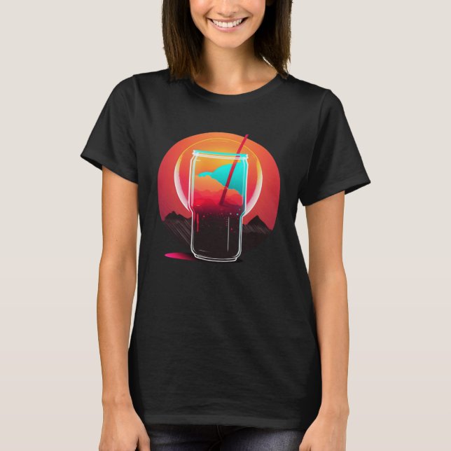 Cola Synthwave 80s Retrowave Aesthetic  1 T-Shirt (Vorderseite)