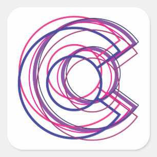 Colado biC Quadratischer Aufkleber