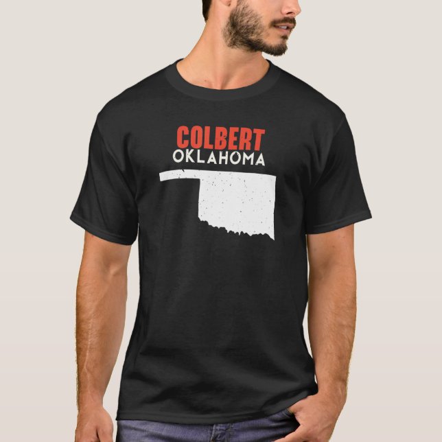 Colbert USA State America Travel Oklahoman T-Shirt (Vorderseite)