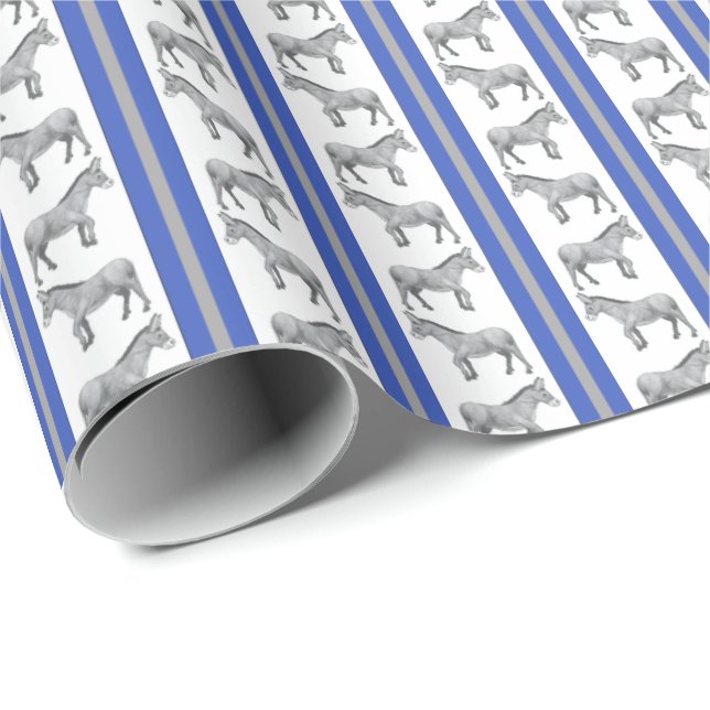 Colby College Mules  Wrapping Paper Geschenkpapier (Rolleneckpunkt)