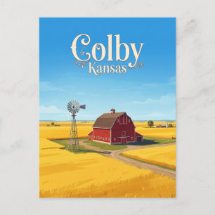 Colby Kansas Postkarte