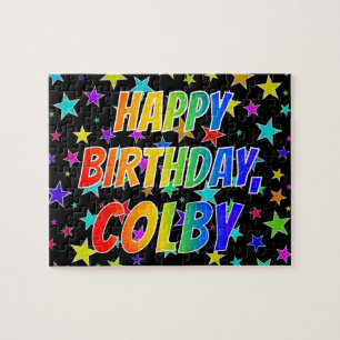 "COLBY" Vorname, Spaß "GLÜCKLICHER BIRTHTAG" Puzzle