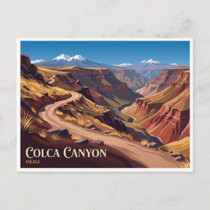 Colca Canyon Cruz del Condor Trail Cabanaconde Postkarte