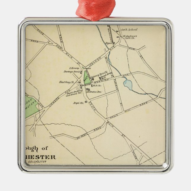 Colchester, Ostsee Silbernes Ornament (Vorne)