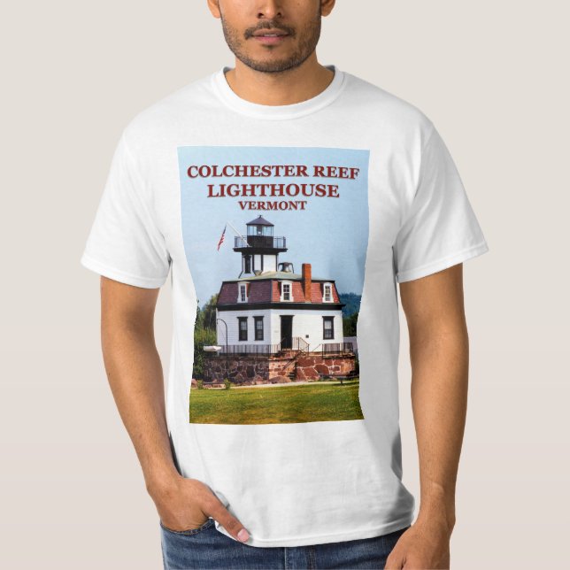 Colchester Reef Lighthouse, T - Shirt Vermont (Vorderseite)