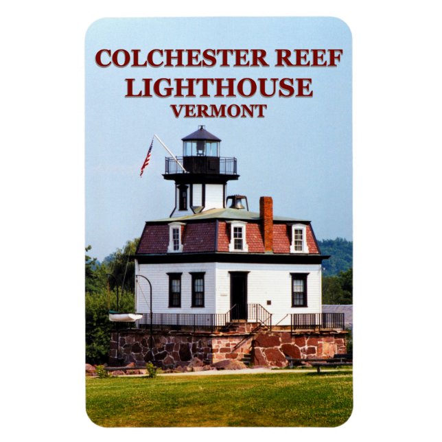 Colchester Reef Lighthouse, Vermont Flexi Magnet (Vertikal)
