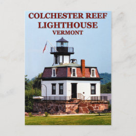 Colchester Reef Lighthouse, Vermont Postcard Postkarte