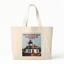 Colchester Reef Lighthouse, Vermont Tote Bag