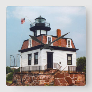 Colchester Reef Lighthouse, Vermont Wall Clock Quadratische Wanduhr