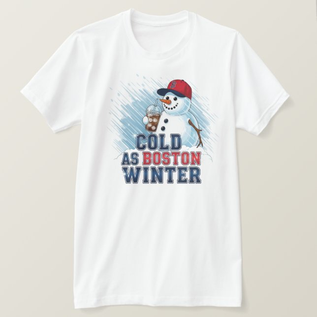 Cold as Boston Winter T-Shirt (Design vorne)