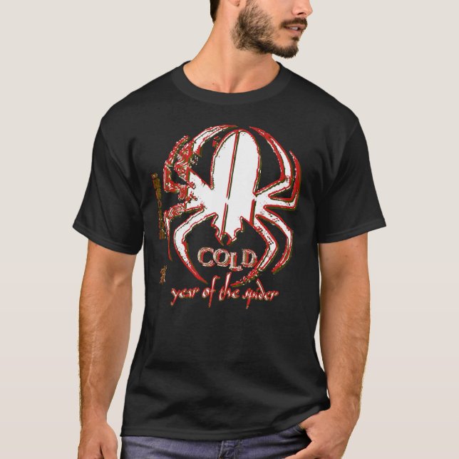 Cold Band Year Of The Spider Distressed Artwork Cl T-Shirt (Vorderseite)