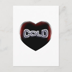 Cold Black Heart Postkarte
