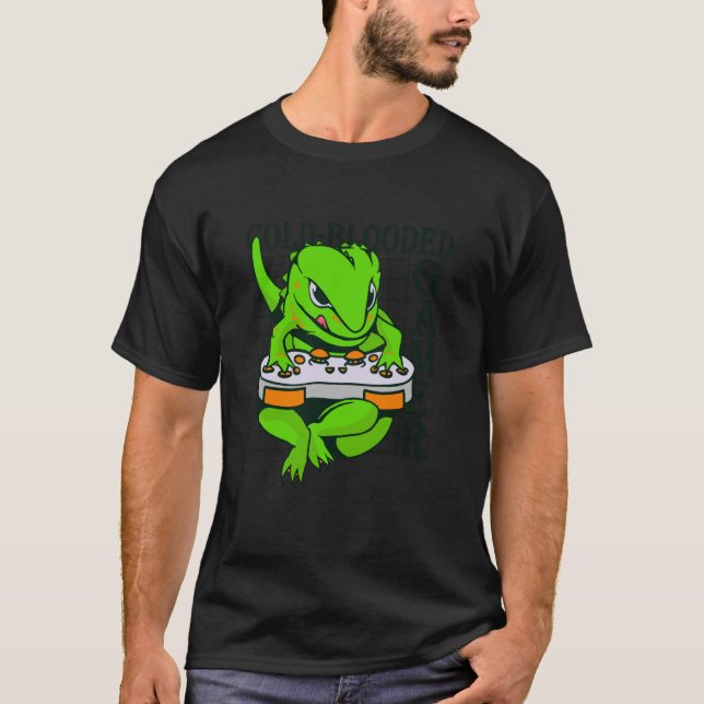 cold blooded gamer gecko lizard reptile T-Shirt (Vorderseite)