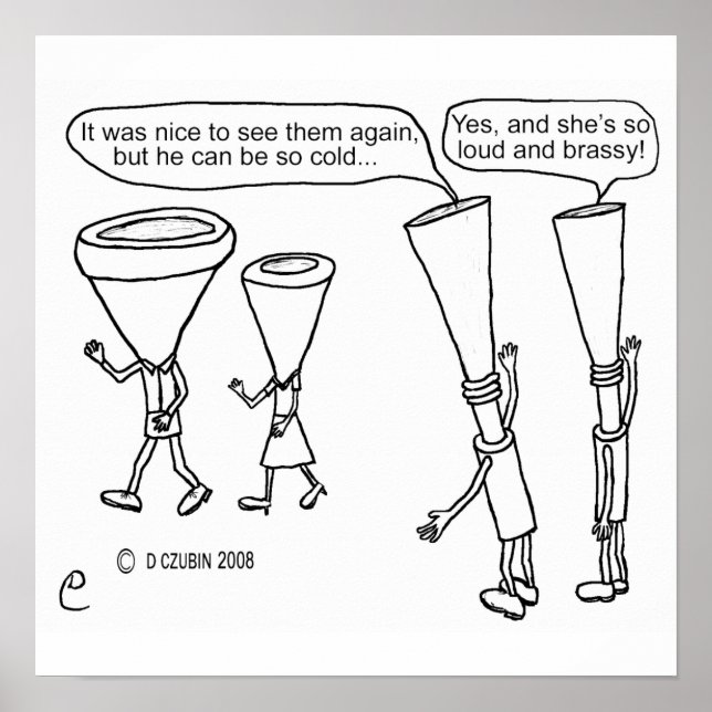 Cold Brass White Poster (Vorne)