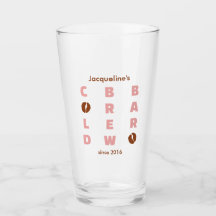 Cold Brew Bar Korallen- und Brauner Fettschrift