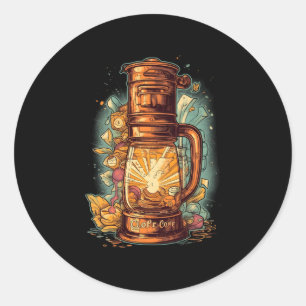 Cold Brew Kaffeemaschine Iced Kaffee Barista Caffe Runder Aufkleber