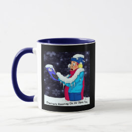 Cold Christmas Caroler Tasse
