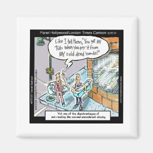 Cold Clean Hands W/Guns Funny Gifts & T-Shirts Magnet
