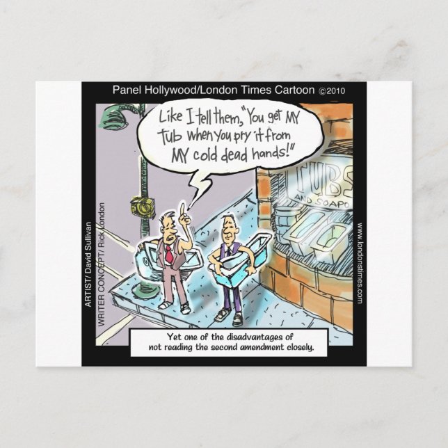 Cold Clean Hands W/Guns Funny Gifts & T-Shirts Postkarte (Vorderseite)