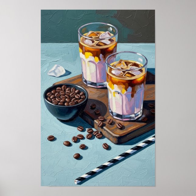 Cold Coffee Break Wall Art Poster (Vorne)