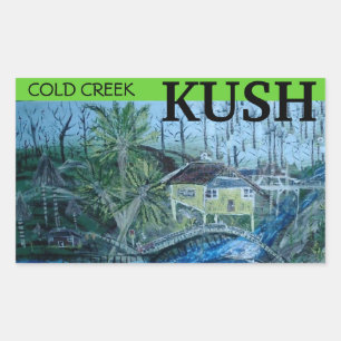 COLD CREEK KUSH RECHTECKIGER AUFKLEBER
