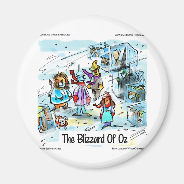 Cold Day in Oz Funny T-Shirts Tasse Magnet (Vorne)