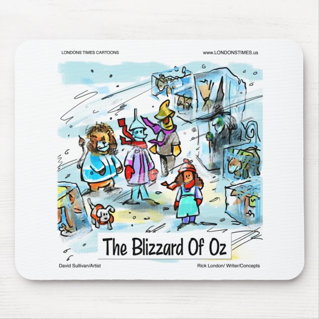 Cold Day in Oz Funny T-Shirts Tasse Mousepad (Vorne)