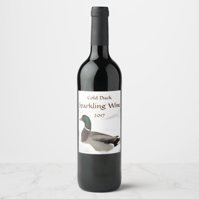 Cold Duck in White Snow Sparkling Weinkarte Weinetikett (Vorderseite)