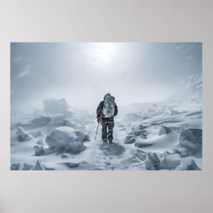 Cold Extreme Herausforderung Outdoor Adventure Erk Poster